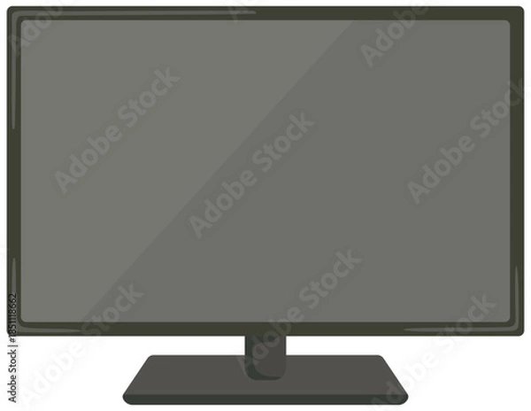 Obraz 電源を落としたテレビのイラスト ベクター素材