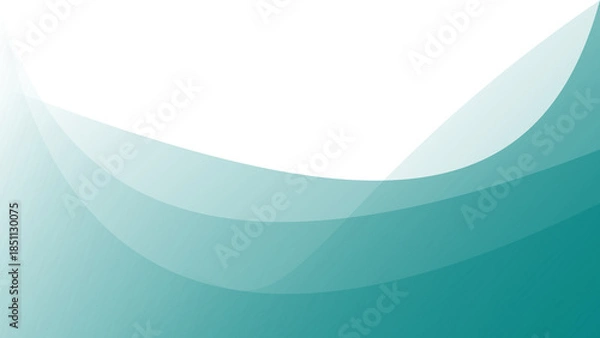 Obraz Teal Abstract Geometric Mountain Landscape