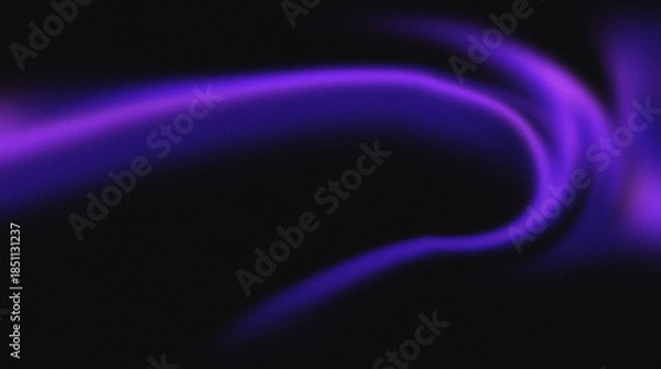 Fototapeta Neon Purple Light Curve on Dark Abstract Background