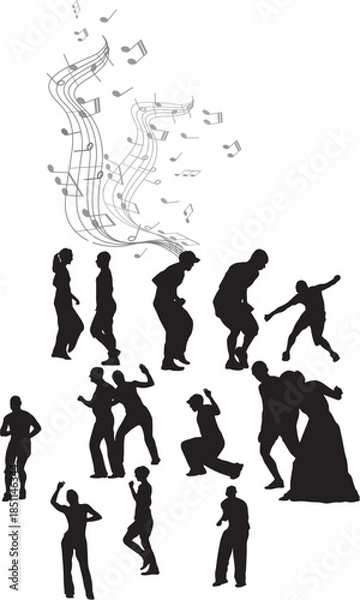 Fototapeta DANSONS ENSEMBLE.eps