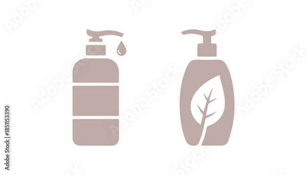 Obraz simple and modern shampoo icon vector design template
