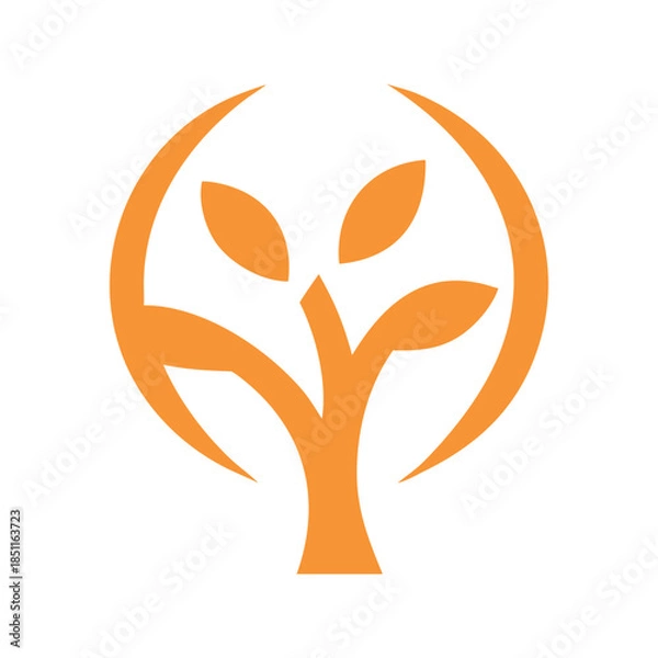 Fototapeta abstract tree logo vector