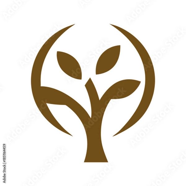 Fototapeta abstract tree silhouette