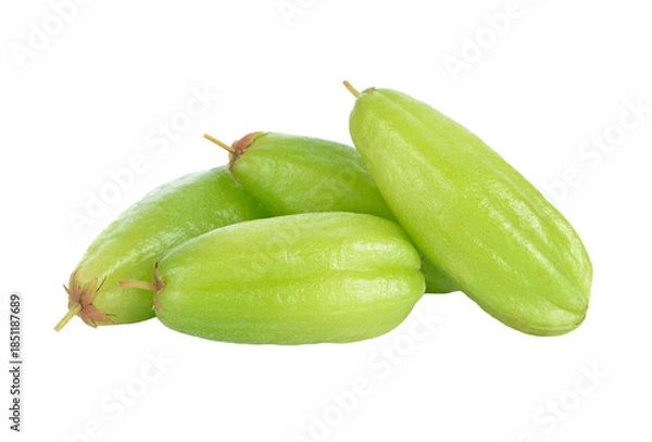 Obraz Bilimbi (Averhoa bilimbi Linn.) or cucumber fruit transparent png