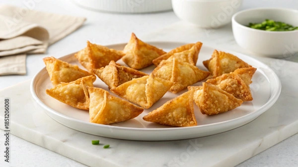 Obraz crispy fried wontons