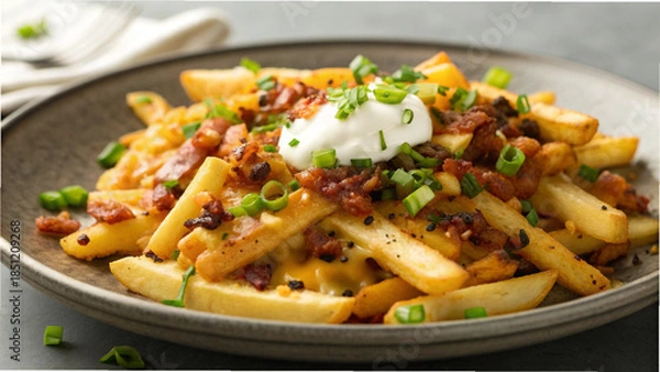 Obraz loaded cheese fries