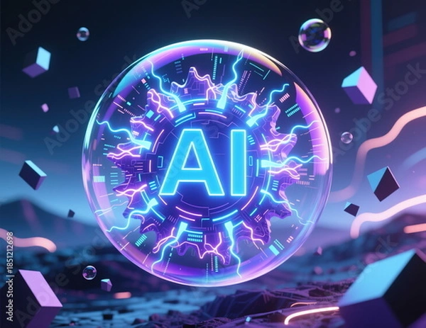 Obraz The AI ​​bubble is bursting.