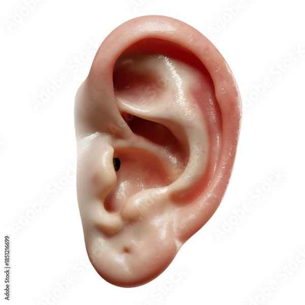 Obraz Human Ear with Transparent Background
