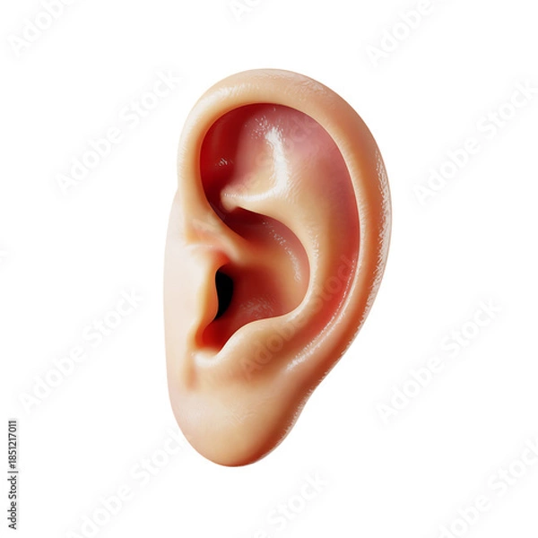 Obraz Human Ear with Transparent Background