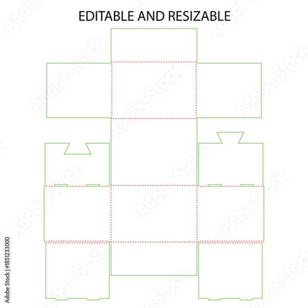Obraz Editable and resizable template for customizable design layout