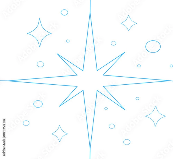 Obraz christmas star background