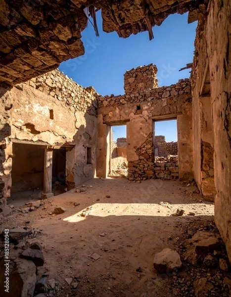 Obraz Sun-drenched ruin interior