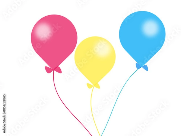 Obraz red and yellow balloons