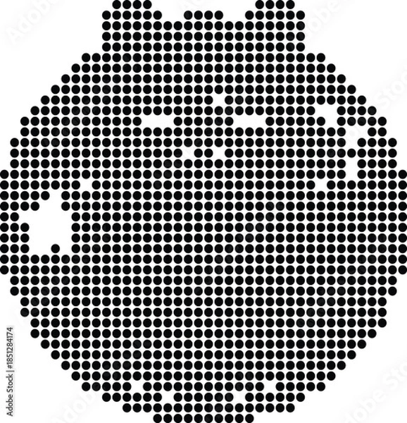 Obraz Simple Dot Pattern Face