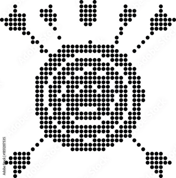 Obraz Simple Sun Dot Pattern