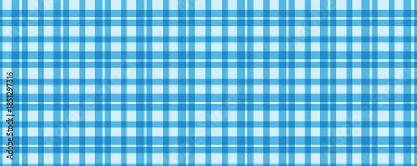 Obraz Blue gingham seamless plaid pattern background