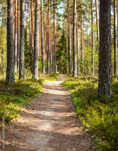 Obraz Sunny forest path (1)