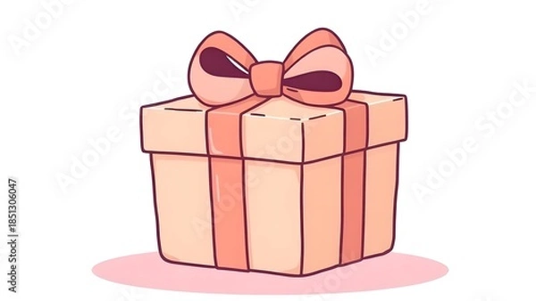 Obraz pink gift box