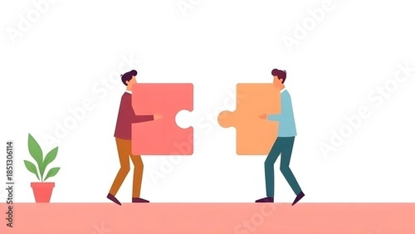 Obraz man and man statting