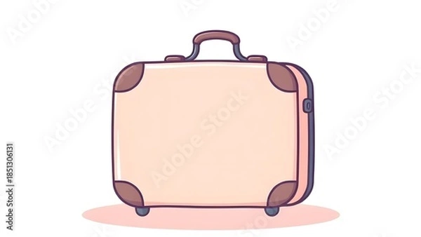 Obraz suitcase isolated on white background