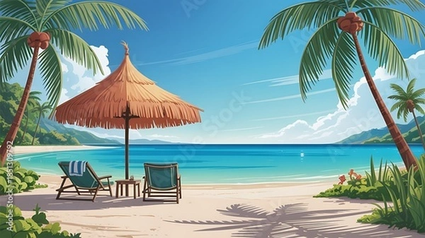 Obraz Tropical beach paradise