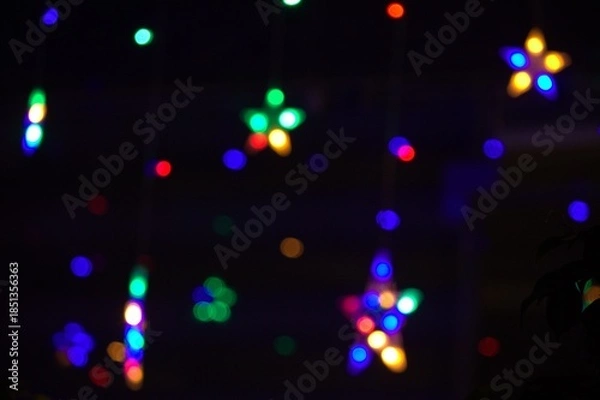 Obraz christmas lights background