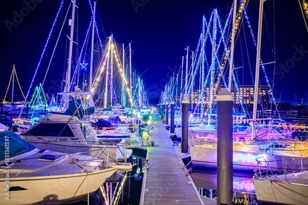 Obraz 蒲郡市、ラグナマリーナのヨットイルミネーション