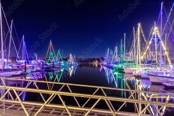 Obraz 蒲郡市、ラグナマリーナのヨットイルミネーション