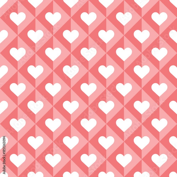 Obraz Vector Valentine's Background With Heart In Box