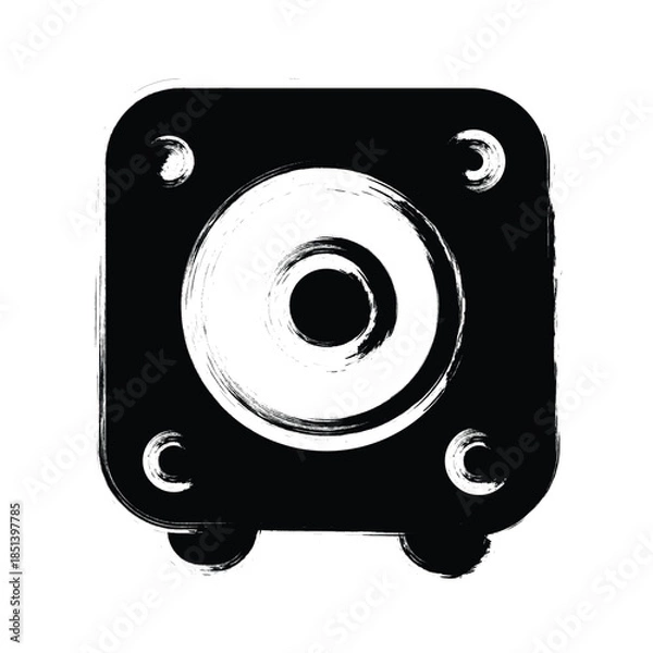 Fototapeta Multimedia speaker icon design template