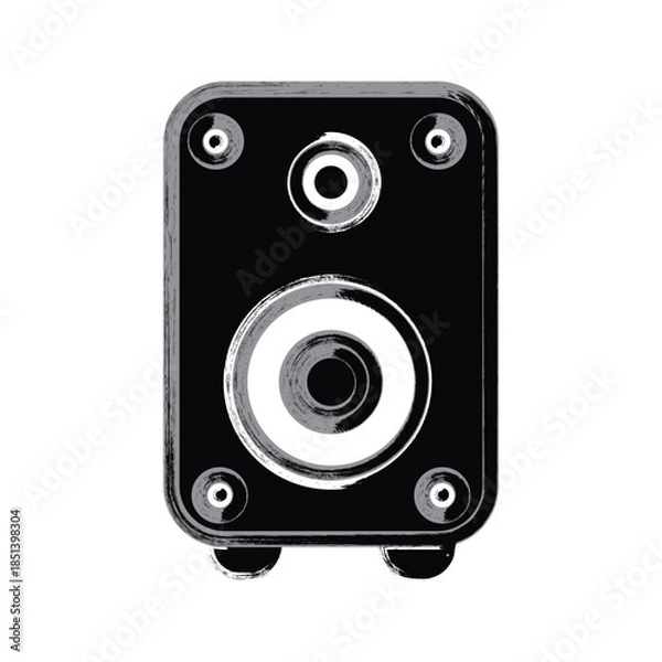 Fototapeta Multimedia speaker icon design template