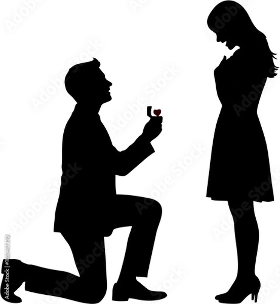 Obraz Lovers silhoutte