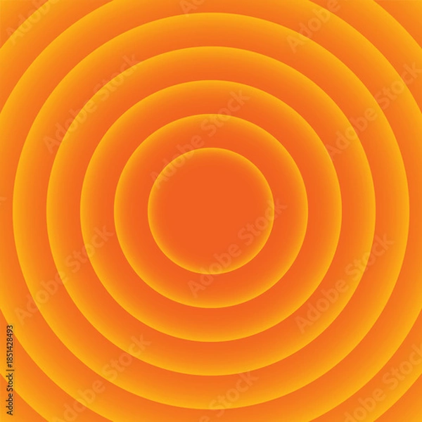 Fototapeta Orange background with outer gradient circles