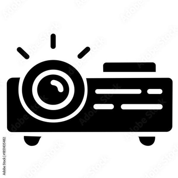 Fototapeta presentation equipment icon vector