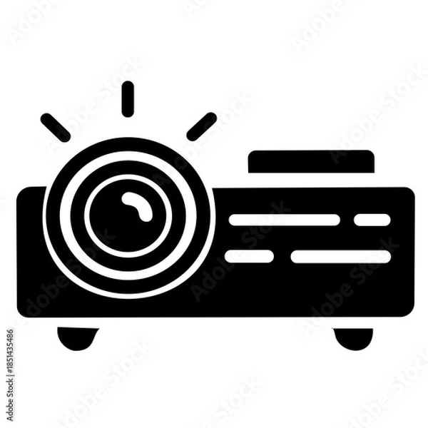 Fototapeta vector office projector icon