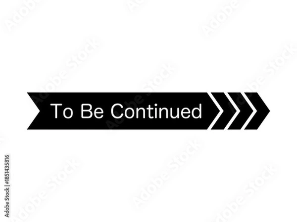 Obraz 「To Be Continued」矢印素材