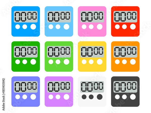 Obraz キッチンタイマーアイコンセット