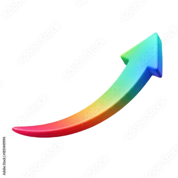 Obraz Vibrant rainbow arrow
