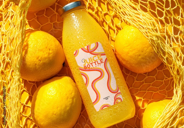 Obraz Juice Bottle Packaging Mockup