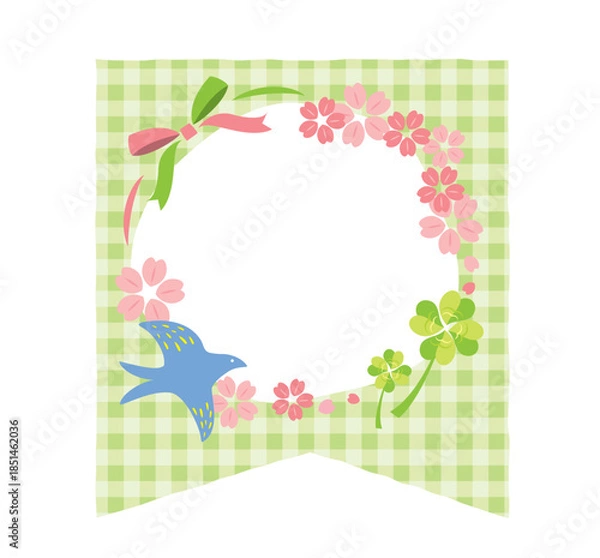 Obraz かわいい春のフレーム