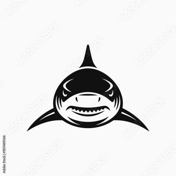 Fototapeta Shark logo design vector illustration
