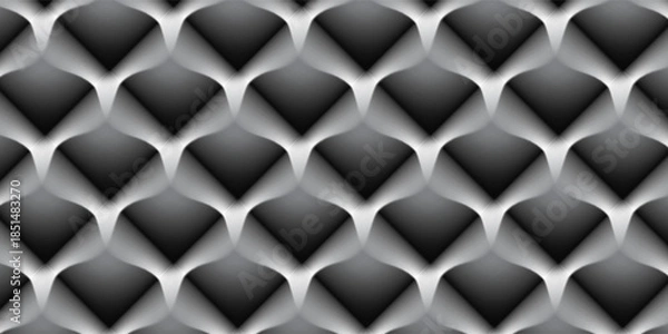 Obraz Luxury upholstered backdrop. Stitched layered background pattern. vector, eps10