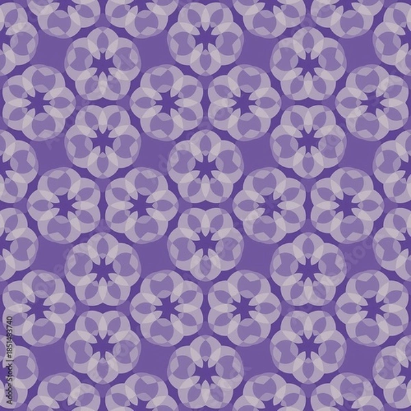 Obraz Seamless vintage floral pattern with ornate flowers on a pink background, suitable for wallpaper, fabric, and decorative design