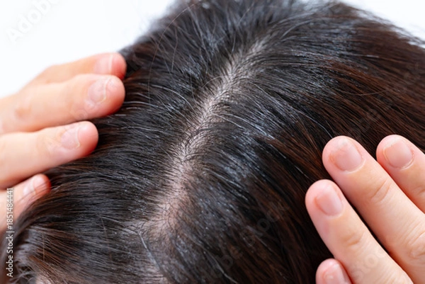 Obraz 髪　女性　クローズアップ