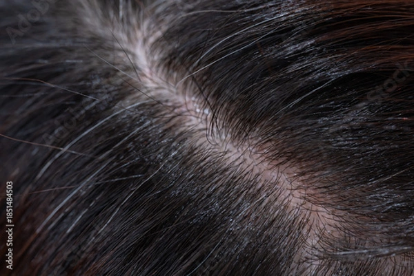 Obraz 髪　女性　クローズアップ