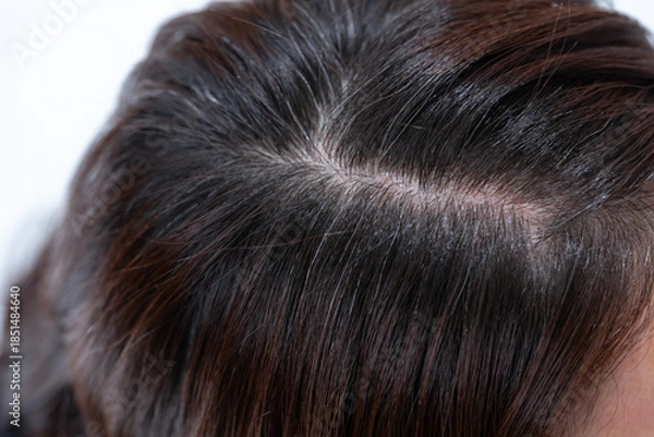 Obraz 髪　女性　クローズアップ