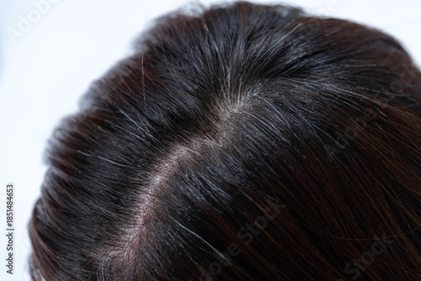 Obraz 髪　女性　クローズアップ