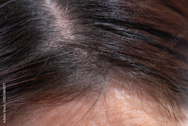 Obraz 髪　女性　クローズアップ