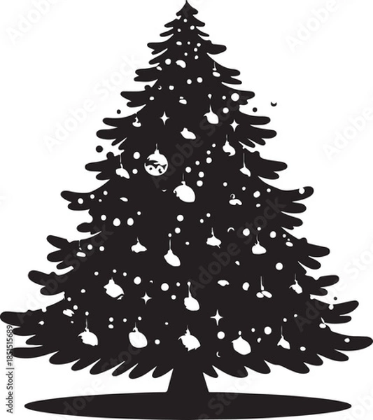 Obraz abstract christmas tree