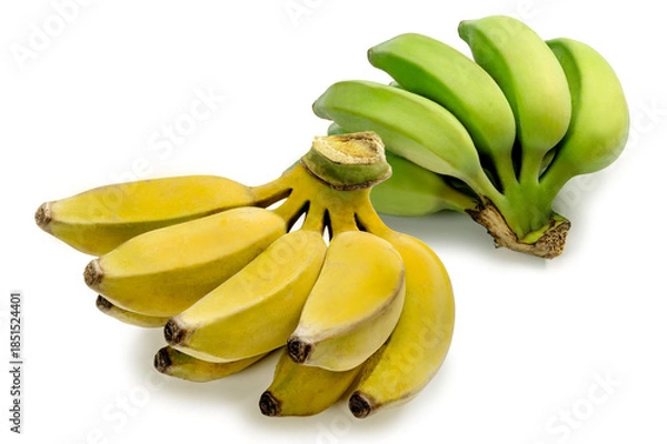 Obraz 完熟と未完熟の島バナナ、沖縄の特産品